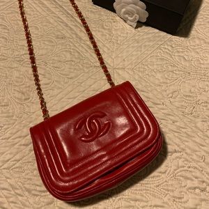 Beautiful Red Chanel Small Flap Vintage